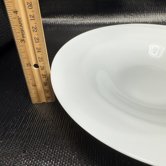 Fortessa White Swirl Round Deep Dish Bowl 9inch Bowls Dishes Porcelain Set 3 VTG - Picture 4 of 14